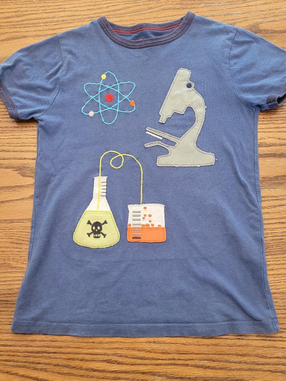 Mini Boden Science T-shirt - Size 7-8 - School Lab Educational Boys Shirt.l